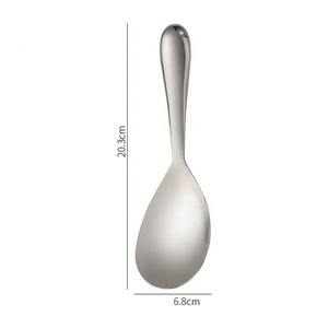 Cuchara de arroz de acero inoxidable 304, cuchara de cocina gruesa de mango largo, vajilla multiusos, cucharas para servir Buffet, vajilla de cocina - Product Image 2