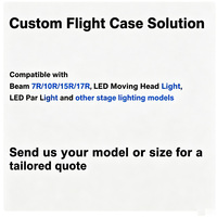 LARGLUX Éclairage de Scène Lyre Motorisée Flight Case Contrôle DMX512 LED RGB Construction ABS IP33 6000K Garantie 3 Ans Utilisation DJ