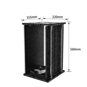 3W-9805301S Cadena de soporte de almacenamiento de PCB antiestático ajustable SMT ESD PCB revistero para cargador de PCB