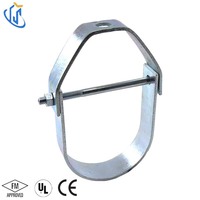 Support de suspension en U UTT30 pour sprinklers et conduites d'eau réfrigérée CVC, compatible avec les diamètres de tuyaux de 1,5 à 12 pouces