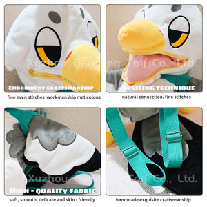 Mochila de Peluche con Diseño de <span class=keywords><strong>Gaviota</strong></span> de Dibujos Animados Personalizada OEM, Cumple con las Normas de Seguridad para Juguetes de EE. UU., Bolso Bandolera de Peluche con Diseño de Águila - Product Image 4