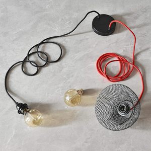 <span class=keywords><strong>Cable</strong></span> Eléctrico Aislado de PVC Multifilar con Revestimiento de Tela Negra BRIGHTTIA, <span class=keywords><strong>Cable</strong></span> <span class=keywords><strong>Textil</strong></span> de 16 Pies para Lámparas Colgantes - Product Image 3