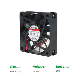 SUNON MF60152V1-1000C-A99 Electric ODM/OEM <b>Plastic</b> 60x60x15mm 24VDC 75mA 2.02W 4700RPM 26.4CFM Vapo Bearing Axial Cabinet Fan - Product Image 2
