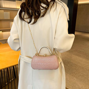 Bolsos de Lujo con Patrón Sólido al por Mayor para Mujer, Bolsos de Hombro Cruzados, Bolsos de Noche para Dama, Mini Cartera con Cadena para Chicas - Product Image 5