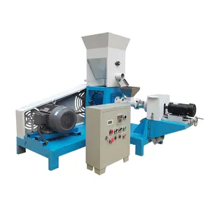 Multiple models 40-1800kg/h pet fish food production line feed expander/extruder machine for floating fish