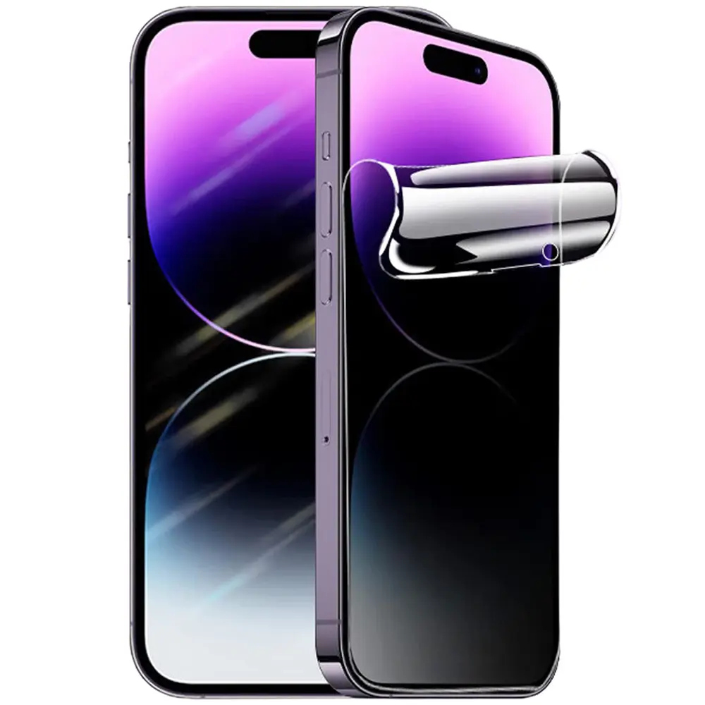 Für neue Mobiltelefone iPhone 15 Pro Bildschirmschutz Hydrogel Tpu Anti-Risse individueller Datenschutz Bildschirmschutz Iphone 15 Pro Max