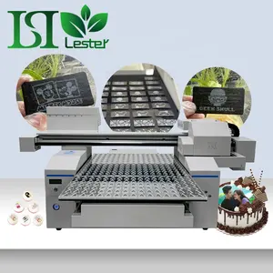 LSTA1A2-621 velocidad de impresión rápida 6560 y 6090 máquina de impresora de inyección de tinta de alimentos comestibles para Macaron, galletas, dulces, Impresión de Chocolate