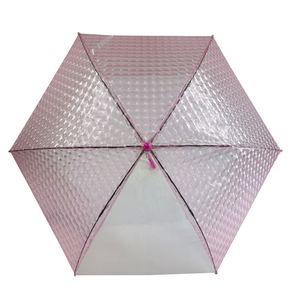 Paraguas Transparente con Diseño de Diamantes Escarchados, Mango en Forma de J, Resistente al Viento, Duradero, Publicitario para Niños - Product Image 4
