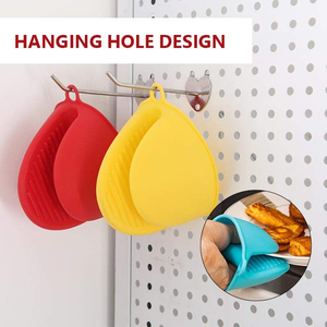 Gants de four en silicone personnalisés, antidérapants, texturés, imperméables, résistants à la chaleur, épaissis, pour la cuisine, la cuisson et la pâtisserie - Product Image 3