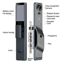 Multi Function Security Camera Smart Door Lock Face Recognition Password IC Card Unlock Cloud Storage for Aluminum/Wood Doors