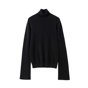 Pull à <span class=keywords><strong>col</strong></span> <span class=keywords><strong>roulé</strong></span> en cachemire pour homme, tricot doux et respirant, couleur bordeaux, collection automne Offre Spéciale - Product Image 4
