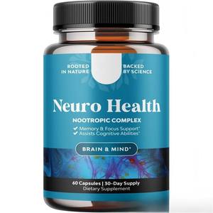 Kapsul <span class=keywords><strong>Vitamin</strong></span> Otak Dewasa Meningkatkan Daya Ingat & Tidur, Suplemen Pendukung Kekuatan Otak - Product Image 1