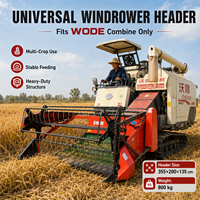 Faucheuse universelle arrière pour tracteur à quatre roues, table de placement de paille latérale simple pour le blé en graine