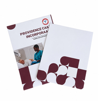Porte-cartes de visite pliable de marque, couleur unie, double poche, en carton, pour présentations aux clients