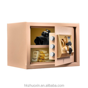 Coffre-fort en acier laminé à froid avec serrure à clé et clavier numérique électronique pour la maison, l'hôtel, le bureau - Rangement durable - Product Image 3
