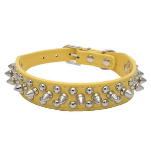 Meistverkauftes, Langlebiges, Einfaches, Solides PU-Halsband mit Nieten und Spikes für Kleine, Mittlere und Große Hunde & Katzen - Product Image 3