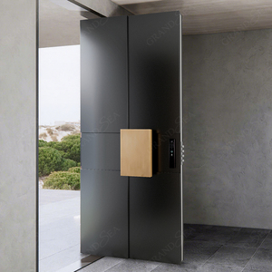 <span class=keywords><strong>Design</strong></span> moderno Custom venature del legno colore Pivot <span class=keywords><strong>porta</strong></span> anteriore per le case <span class=keywords><strong>di</strong></span> sicurezza esterna <span class=keywords><strong>porta</strong></span> d'ingresso - Product Image 3