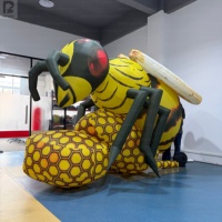 Abeille géante gonflable de dessin animé, abeille géante gonflable, guêpe gonflable pour la publicité