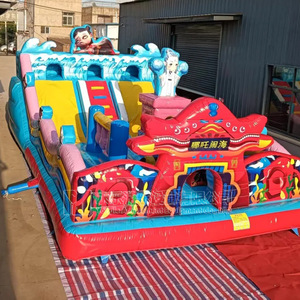 <span class=keywords><strong>Château</strong></span> <span class=keywords><strong>gonflable</strong></span> d'extérieur pour enfants, adapté à l'utilisation en intérieur et en extérieur, idéal pour les aires de jeux, les halls de centres commerciaux - Product Image 5
