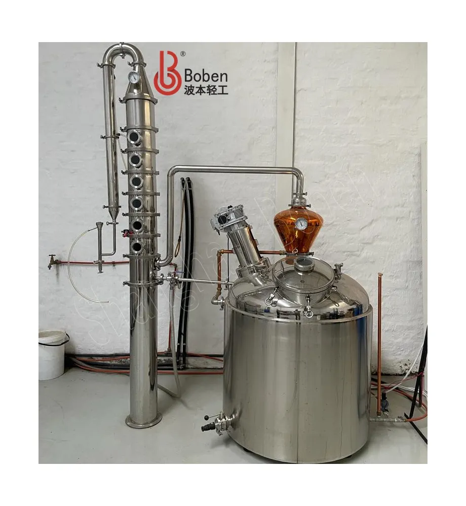 Vente directe d'alcool en usine équipement de distillerie d'alambic distillateur d'alcool à vendre