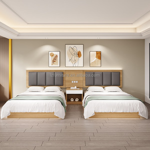 Juego de Muebles Modernos para Dormitorio de Hotel de 4 Estrellas, Tamaño King, Muebles Minimalistas de Madera Dura para Proyectos Hoteleros, para Habitaciones Completas - Product Image 4