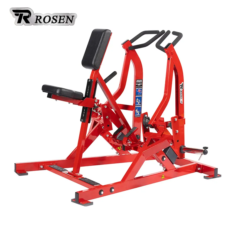 Büyük indirim gücü eğitimi Dezhou Fitness spor ROSEN Fitness iso-yanal plaka yüklü çekiç oturmuş satır makinesi