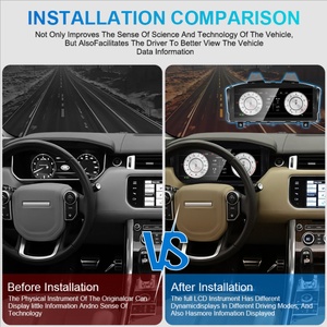 Tableau de bord numérique Navihua, groupe d'instruments virtuels pour Range Rover Sport, pour Range Rover Vogue 14-17, compteur de vitesse numérique - Product Image 4