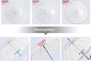 Parapluie transparent en guise de cadeau promotionnel, parapluie à auvent transparent pour la promotion de la marque, les événements et les cadeaux de campagne - Product Image 5
