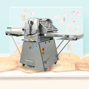 Bola de pastelaria dupla comercial, rolo pão para pão, máquina de pressão de massa dobrável