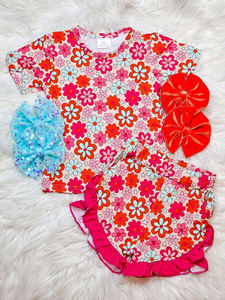 GSSO3473 CUSTOM Conjunto sin mangas para niña pequeña con estampado 'mama's main squeeze', al por mayor - Product Image 5