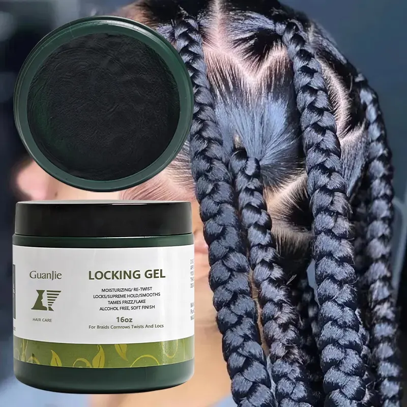 16 Oz Natuurlijke Nette Vlecht Conditionering Glanzende Gel Vlechtgel En Randcontrole Mode Wax Haar Private Label Producten Gel