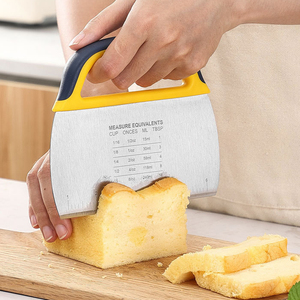 Dao Cắt Làm Bánh Bột Bằng Thép Không Gỉ Mới Dụng Cụ Cắt Dao Nấu Ăn Bánh Có Tay Cầm Chống Trượt - Product Image 5