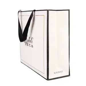 Latvia Packaging White Luxury Printing Machine Printed Black Small Size Custom Paper Bag