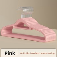 Cintre de rangement moderne en plastique PP floqué velours, antidérapant, sans trace, pour armoire, support spécial pour vêtements