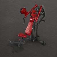 Machine de musculation commerciale inclinée pour la poitrine, presse pectorale robuste avec dossier et siège pour salle de sport