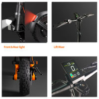 Trottinette électrique tout-terrain 48V à double motorisation de 10 pouces, trottinette électrique pliable haute puissance longue portée pour adultes, mobilité numérique intelligente