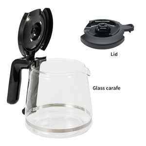 Jarra Para Cafeteira Oster <strong>Coffee</strong> <strong>Machine</strong> <strong>Replacement</strong> 12-CUP Drip Glass Pot and Plastic Lid Glass <strong>Coffee</strong> Carafe Pot Spare <strong>Parts</strong>