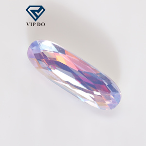 Accesorios de joyería de mano de cristal K9, proteína de corte ovalado largo, pila de uñas DIY, proteína de diamante plateada, <span class=keywords><strong>serie</strong></span> <span class=keywords><strong>LA</strong></span> - Product Image 4