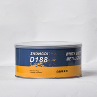 Mastic polyester Zhondi pour automobile, personnalisable, facile à poncer, 1 kg, pour la peinture automobile, le remplissage de carrosserie, l'adhésif et le scellant