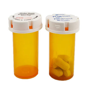 6 Dram 60 DR PP medis mendorong ke bawah Amber pil plastik botol kecil reversibel pabrik wadah apotek - Product Image 6