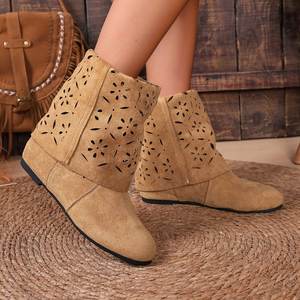 Botas Planas de Estilo Europeo y Americano para Mujer, Botas Largas de Caña Alta con Múltiples Formas de Uso - Product Image 3