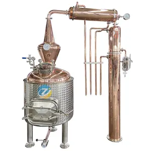 ZJ New Craft 250L for liquor distillery essential oil copper distiller distillery equipment