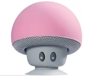 Mini Cute Mushroom Active BT 5.0 Speaker Portable 3W Silicone Wireless Speaker