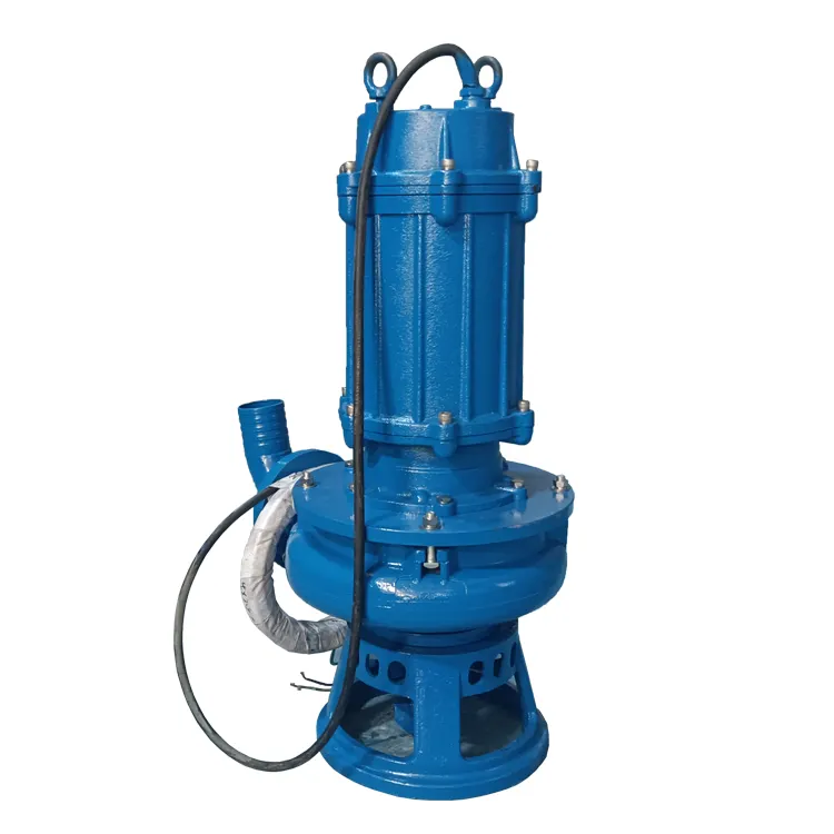 10hp water-pump electric dredging dredg submers gravel submersible mud slurry pump with cutter