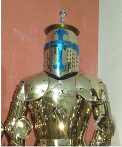 ชุดเกราะอัศวินยุคกลางแบบครูเซดเดอร์ ทำด้วยมือจากทองแดงและเหล็ก  ชุดเกราะครบชุด - Product Image 5