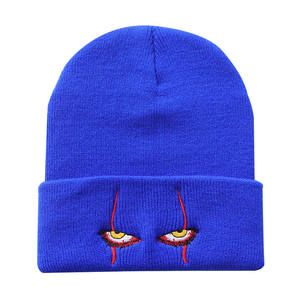 Bonnet d'hiver en plein air unisexe pour enfant, tricoté, casquettes drôles, Pennywise, yeux effrayants, <span class=keywords><strong>chapeau</strong></span> pour enfants, <span class=keywords><strong>Bob</strong></span> décontracté, chapeaux à l'extérieur - Product Image 6
