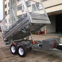 Remorque de transport robuste de 750 kg pour camions/tracteurs, idéale pour la ferme et le camping