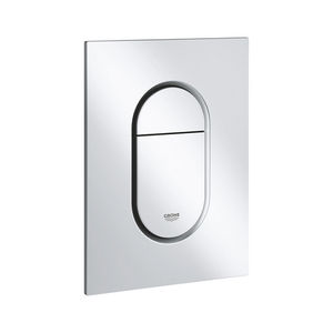 Botón de descarga para inodoro Arena Cosmopolitan Small Plate Satin Chrome, doble descarga, para baño - Product Image 1