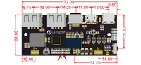 Module de circuit imprimé pour batterie externe DIY 22,5 W à charge rapide, carte mère au phosphate de fer de lithium QC4PD3.0VOOC