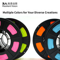 Filament d'imprimante 3D TPU série fluorescente premium 1,75 mm, souplesse 95A, extrusion fluide pour modèles artistiques éclatants